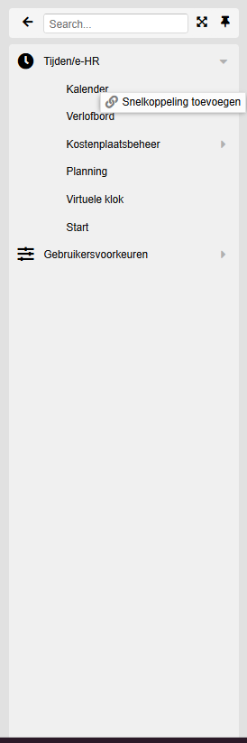  Snelkoppelingen aanmaken